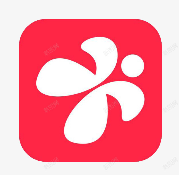 红色彩视app图标png_新图网 https://ixintu.com app 休闲娱乐 工具 彩视 影视 手机软件 红色