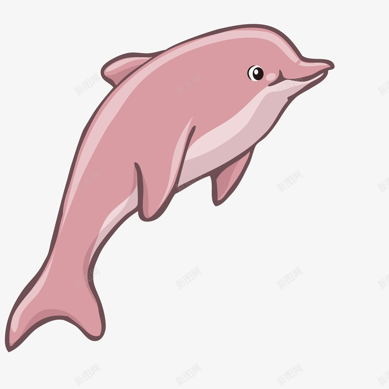 卡通海豚动物矢量图ai免抠素材_新图网 https://ixintu.com 动物设计 卡通 手绘 海洋动物 海豚 矢量图