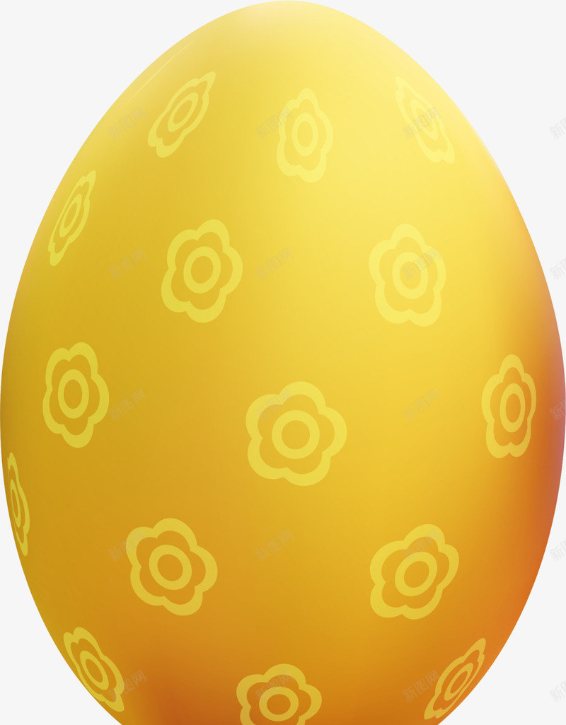 复活节金色花朵彩蛋png免抠素材_新图网 https://ixintu.com Easter Happy 复活节 复活节彩蛋 复活节快乐 花朵图案 金色彩蛋