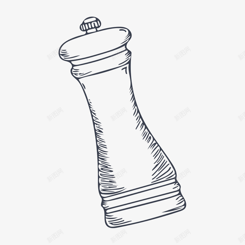 手绘调料瓶png免抠素材_新图网 https://ixintu.com 手绘画 瓶子 矢量装饰 装饰 调料瓶