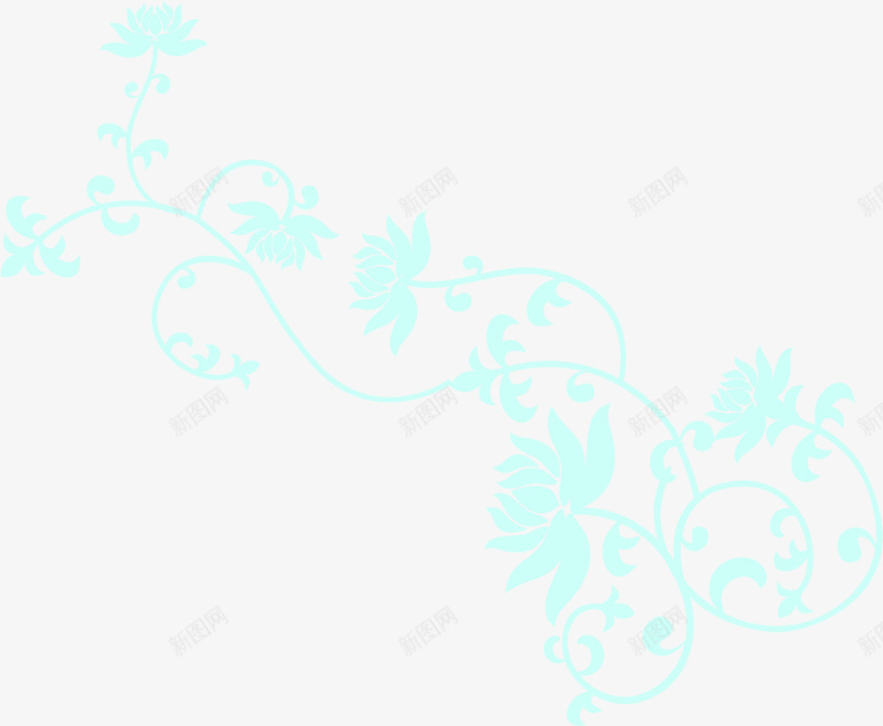 卡通蓝色剪纸印花效果png免抠素材_新图网 https://ixintu.com 剪纸 卡通 印花 效果 蓝色