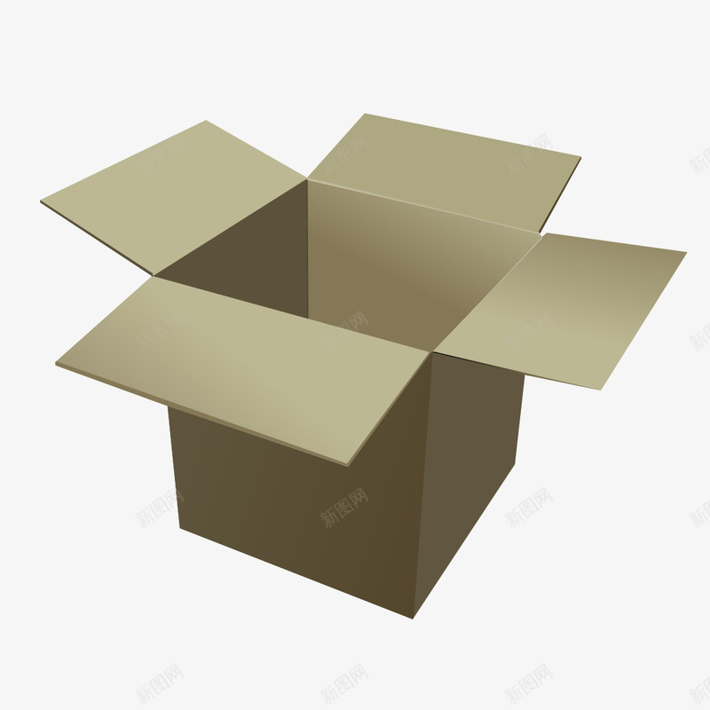 大大盒子包装png免抠素材_新图网 https://ixintu.com 包装结构 彩带 彩装 方案 牛皮纸 结构 色彩 黄色