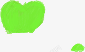 创意手绘绿色的笔刷形状效果png免抠素材_新图网 https://ixintu.com 创意 形状 效果 绿色