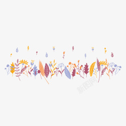 高档花艺缤纷色彩卡通装饰植物叶子高清图片