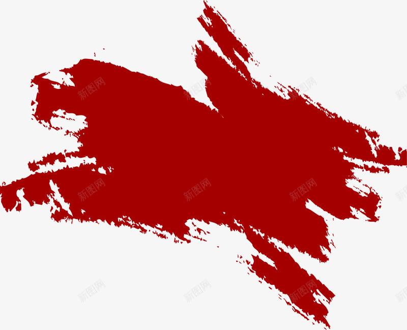 抽象红色笔刷png免抠素材_新图网 https://ixintu.com 抽象 笔刷 素材 红色