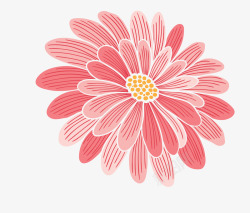 手绘清新粉色花朵花瓣素材
