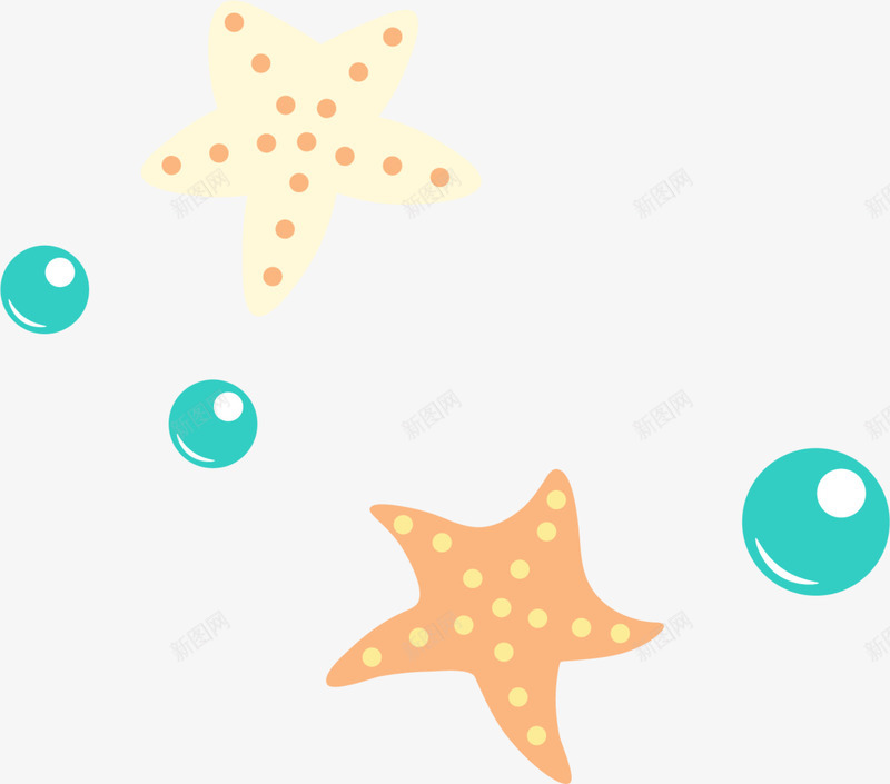 世界海洋日海里海星png免抠素材_新图网 https://ixintu.com 世界海洋日 两颗海星 冒泡 海洋生物 海生生物 海里海星