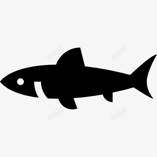 鲨鱼图标png_新图网 https://ixintu.com 动物 水族馆 水生生物 海洋生物 鲨鱼