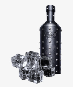 铁瓶冷冰的酒水高清图片