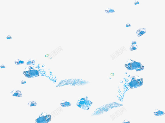 海报冰块效果颜色蓝色png免抠素材_新图网 https://ixintu.com 冰块 效果 海报 蓝色 颜色
