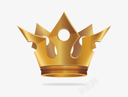 金色的王冠矢量图素材