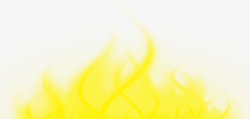 黄色手绘水彩火焰素材