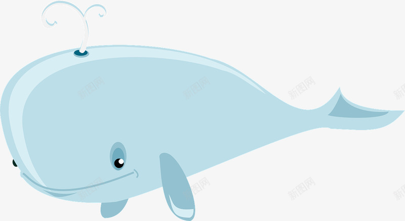 鲸鱼png免抠素材_新图网 https://ixintu.com 哺乳动物 喷泉 海洋生物 鲸鱼