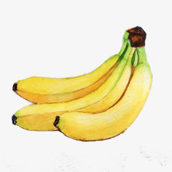 香蕉手绘画片素材