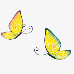 色彩丰富的两款蝴蝶矢量图素材