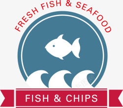SEAFOOD海鲜标签装饰图案高清图片