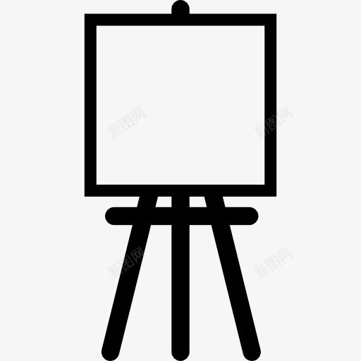 画家画架方形帆布图标png_新图网 https://ixintu.com 工具 工具和用具 油漆 油画 画家 画架 绘画 艺术
