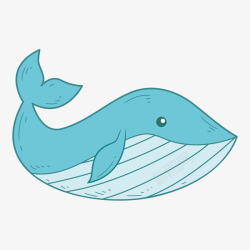世界海洋日蓝色鲨鱼AI矢量图素材