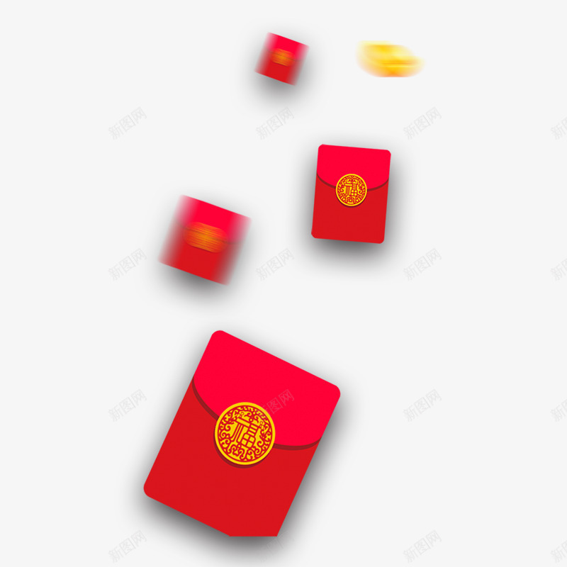 红色节日红标图标psd_新图网 https://ixintu.com 喜庆 平面 庆祝 活动 红包 红色 节日 购物