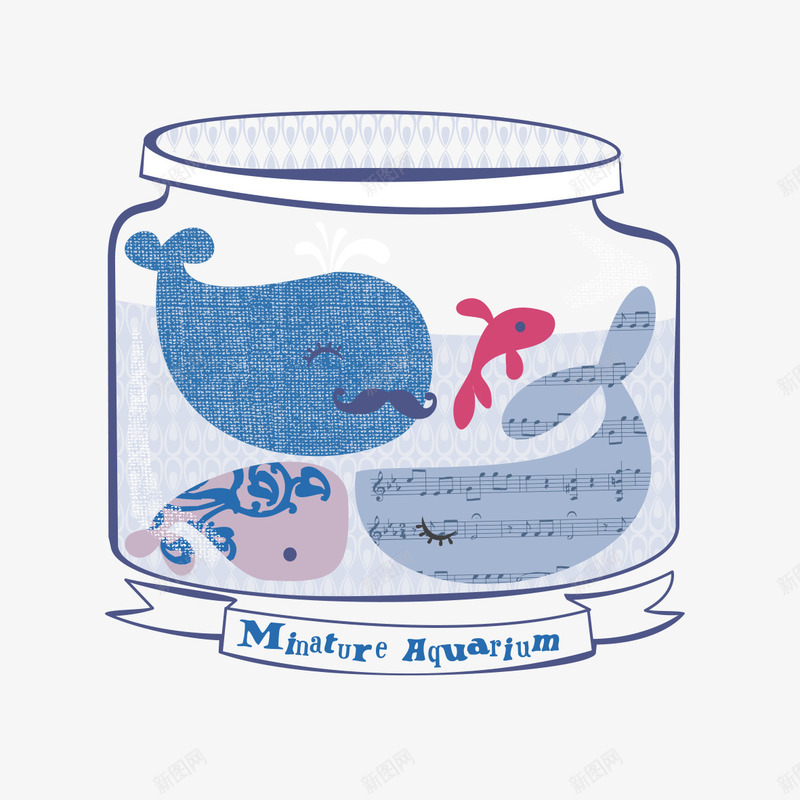 海洋动物面料图库png免抠素材_新图网 https://ixintu.com T恤图案 图文结合 服装图案 海洋动物 面料图库 鲸鱼
