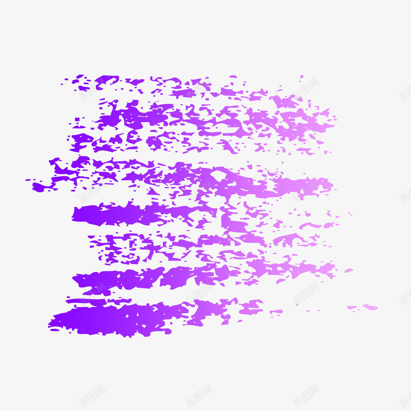 紫色笔刷矢量图ai免抠素材_新图网 https://ixintu.com 墨印 矢量笔刷素材 笔刷 矢量图