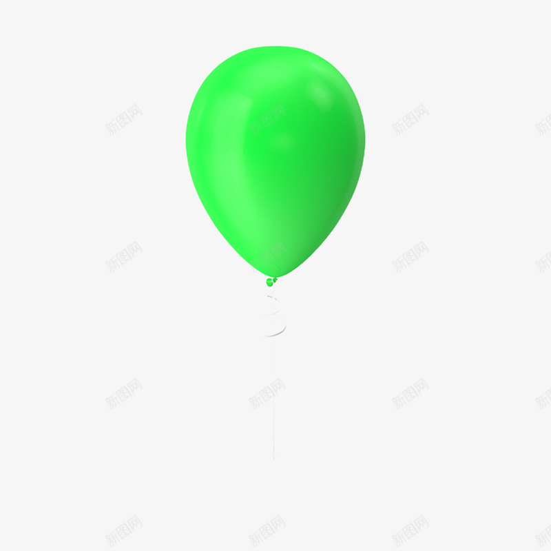 一只绿色气球png免抠素材_新图网 https://ixintu.com 一只 庆祝 气球 绿色 节日饰品