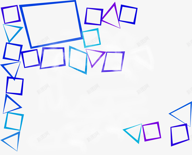 抽象碎块方块矢量图ai免抠素材_新图网 https://ixintu.com 不规则的图形 方块 碎块 蓝色碎块 矢量图