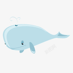 海豚喷水漫画素材