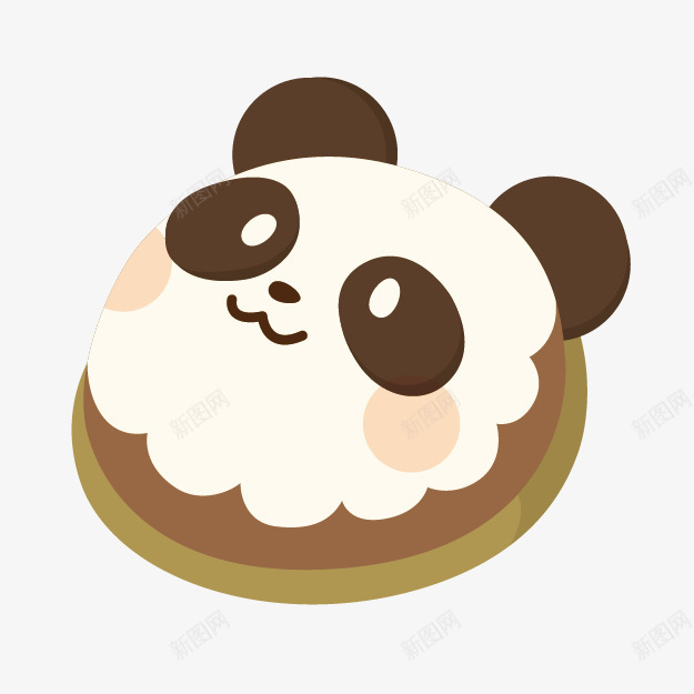 熊猫蛋糕png免抠素材_新图网 https://ixintu.com 下午茶 巧克力 庆祝 甜品 零食