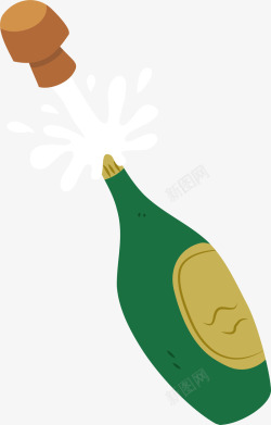 打开香槟庆祝的赛车手节日新年庆祝香槟高清图片