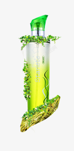 矢量绿色香水瓶精美香水瓶高清图片