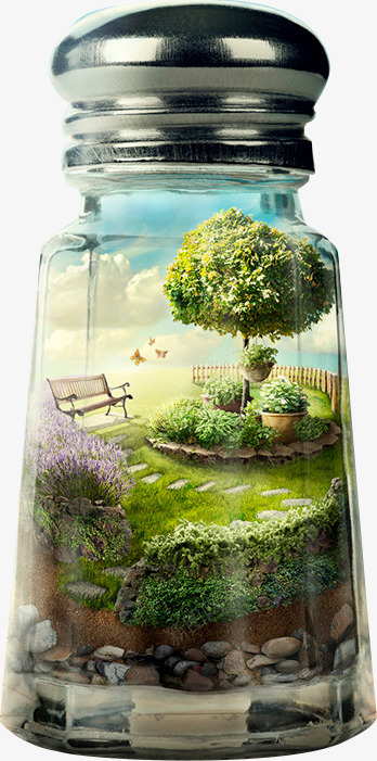 玻璃瓶中的景色png免抠素材_新图网 https://ixintu.com 大气 景色 有特色 玻璃瓶 简约 精致 色彩感强