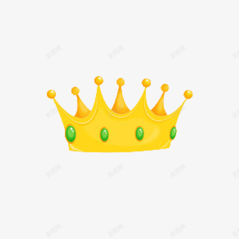 手绘皇冠png免抠素材_新图网 https://ixintu.com 公主 手绘 皇冠 装饰图案 黄色