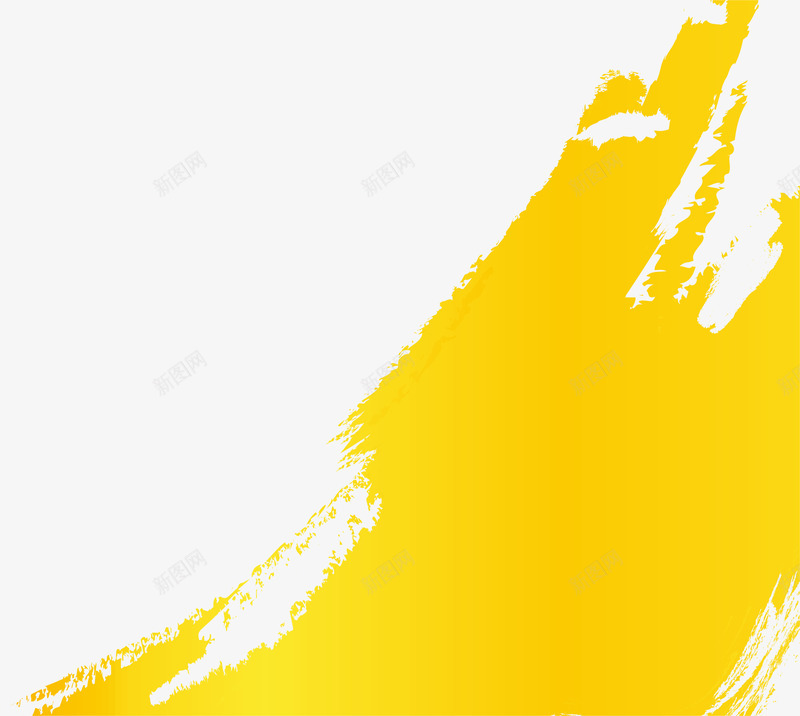 黄色墨迹笔刷矢量图ai免抠素材_新图网 https://ixintu.com AI 卡通 墨迹 手绘 笔刷 黄色 矢量图