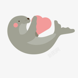 海洋之心小海狮高清图片