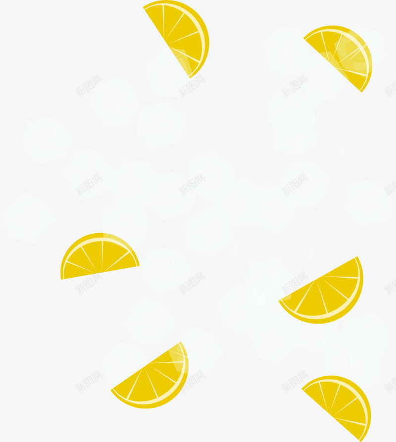 夏季清凉冰块柠檬png免抠素材_新图网 https://ixintu.com 冰块 凉爽 夏天 夏季 夏日 柠檬 清凉 装饰图案