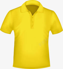 黄色短袖T恤图素材