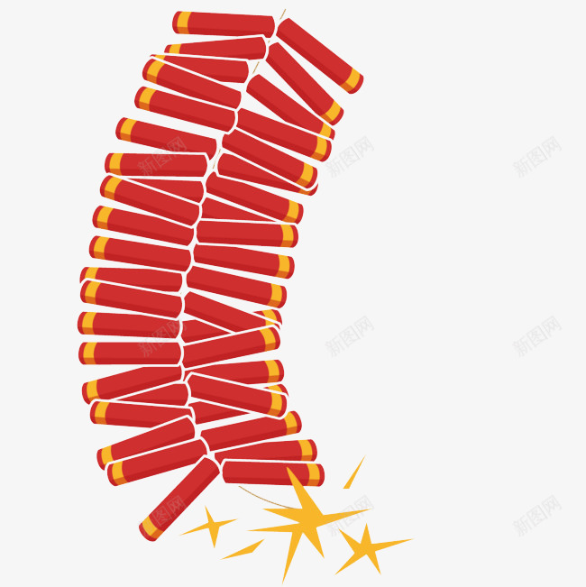 红色喜庆节日鞭炮psd免抠素材_新图网 https://ixintu.com 喜庆 圆形 平面 庆祝 红色 节日 设计 鞭炮