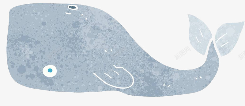 手绘蓝色涂鸦鲸png免抠素材_新图网 https://ixintu.com 动物 卡通鲸鱼 手绘鲸 海洋 海洋生物 蓝色手绘 鲸鱼
