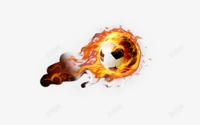 足球png免抠素材_新图网 https://ixintu.com 火焰 火焰喷射 足球