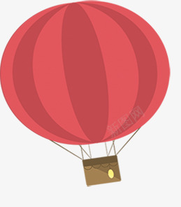 色彩热气球手绘简约png免抠素材_新图网 https://ixintu.com 手绘 热气球 简约 红色 色彩