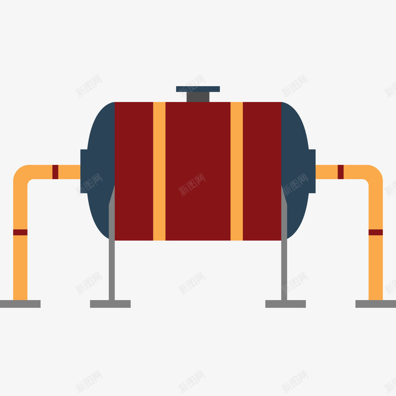 工业油罐png免抠素材_新图网 https://ixintu.com 手绘画 油罐 矢量装饰 装饰 装饰画