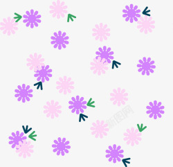 紫色布花图片紫色小花花纹底纹高清图片