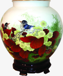 花鸟瓷瓶装饰素材