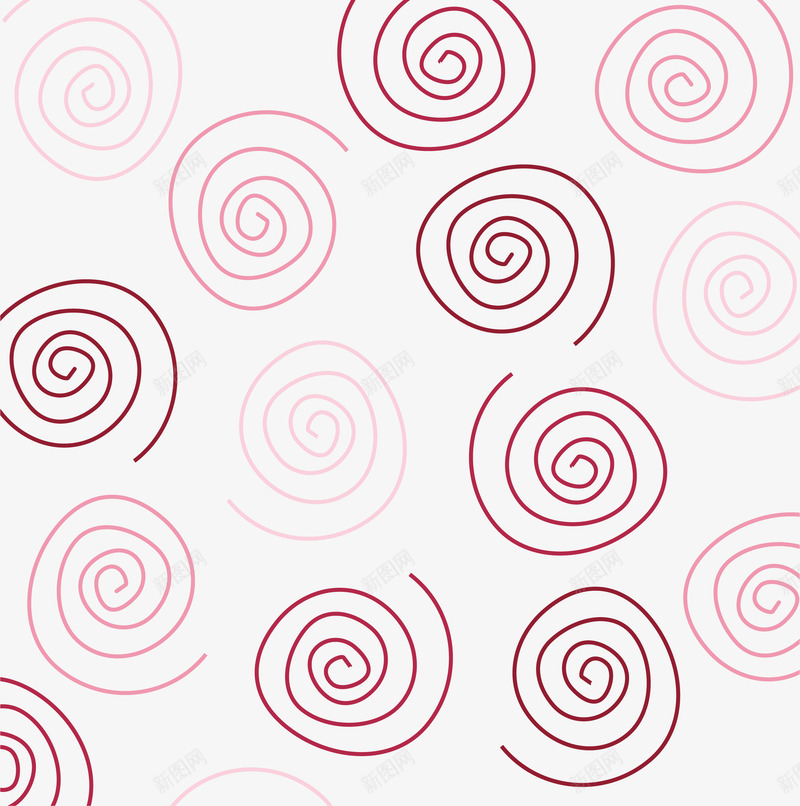 粉色圈圈矢量图ai免抠素材_新图网 https://ixintu.com 创意 动漫 圈圈 彩色 手绘的 矢量的 粉色 绘画 矢量图