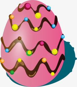 彩蛋粉色复活节巧克力彩蛋高清图片