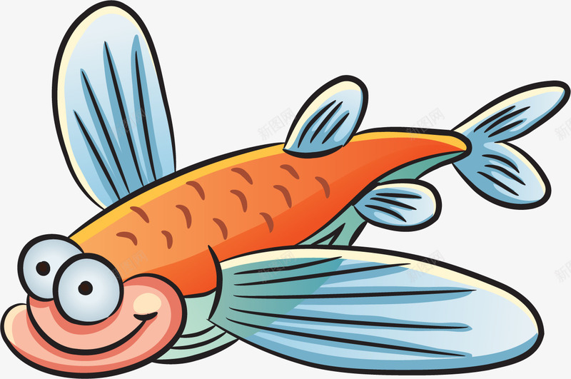 卡通手绘可爱金鱼png免抠素材_新图网 https://ixintu.com 卡通动物 可爱鱼 手绘鱼类 海底动物 海洋 海洋生物 金鱼 鱼 鱼类