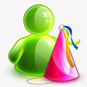 水晶状态色彩斑斓的水晶MSN各种状态图标装饰高清图片