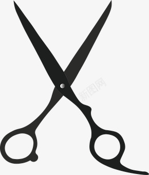 手绘剪刀png免抠素材_新图网 https://ixintu.com 剪刀 手绘画 矢量装饰 装饰 黑色