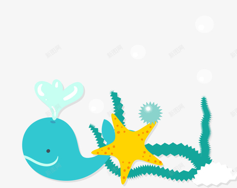 可爱卡通海洋世界png免抠素材_新图网 https://ixintu.com PNG图片 免抠 免费 免费图片 卡通 可爱 广告设计 手绘卡通 海洋世界 海豚 设计